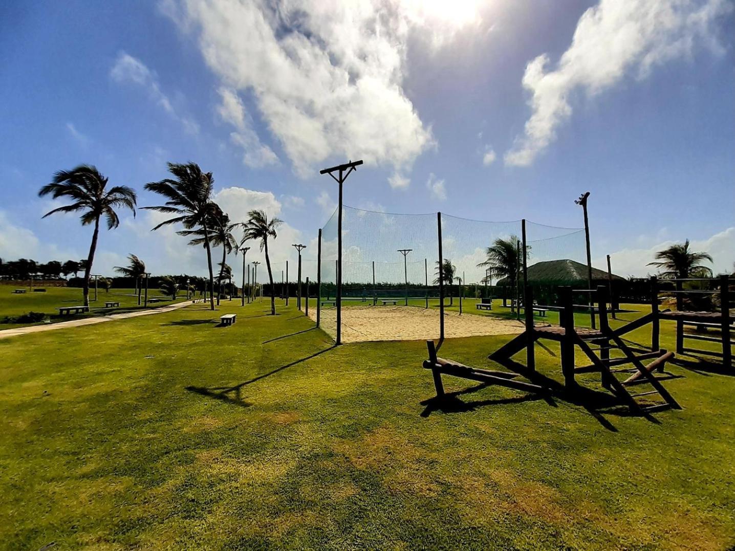 Beach Living - Porto Das Dunas - Ap Terreo 300M Beach Park Pe Na Areia Aquiraz Bagian luar foto